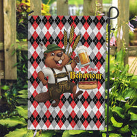 Oktoberfest Beaver Garden Flag On My Wurst Behaviour - Wonder Print Shop