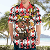 Oktoberfest Beaver Hawaiian Shirt On My Wurst Behaviour - Wonder Print Shop