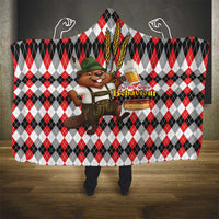 Oktoberfest Beaver Hooded Blanket On My Wurst Behaviour - Wonder Print Shop