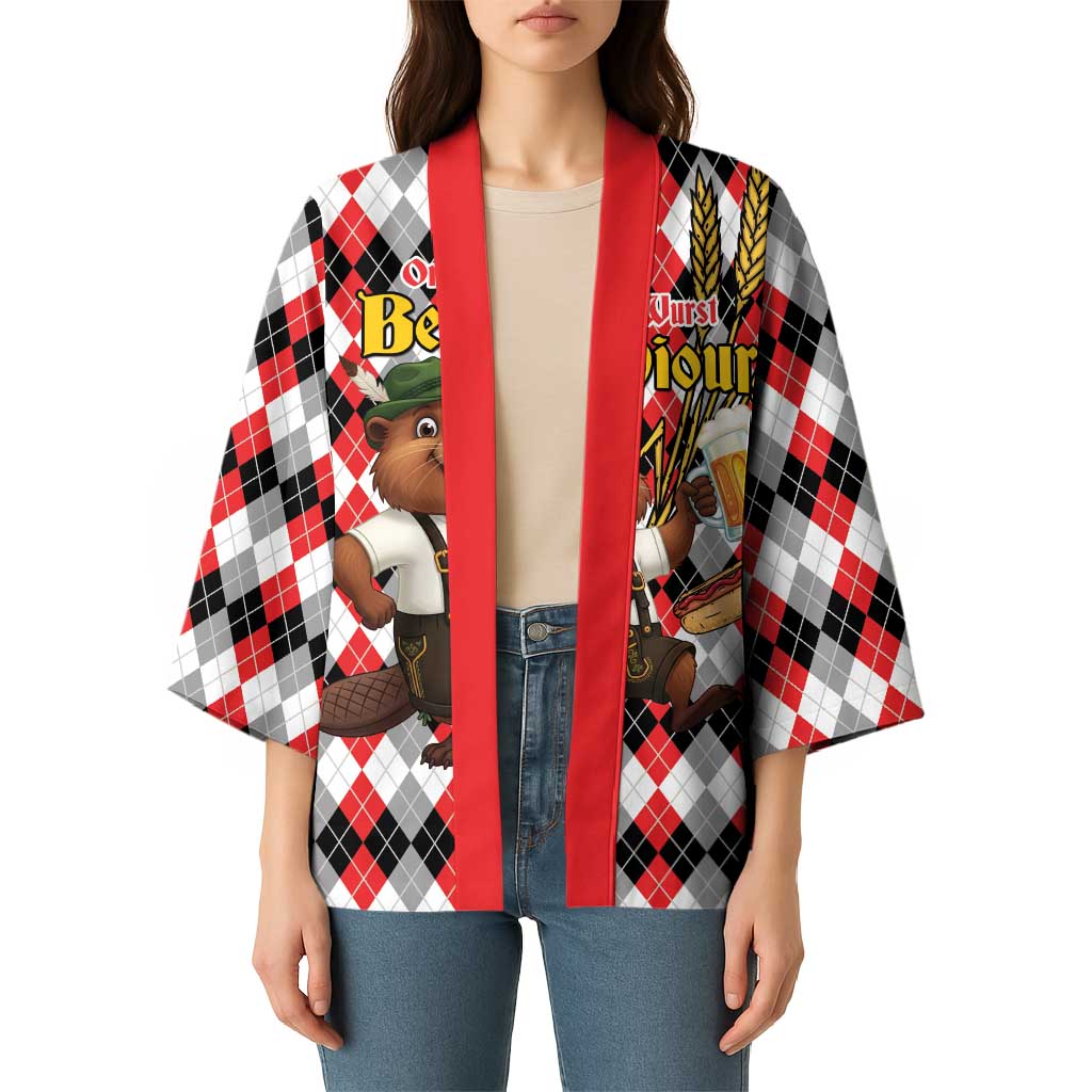 Oktoberfest Beaver Kimono On My Wurst Behaviour - Wonder Print Shop