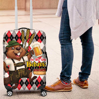 Oktoberfest Beaver Luggage Cover On My Wurst Behaviour - Wonder Print Shop