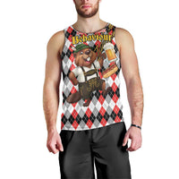 Oktoberfest Beaver Men Tank Top On My Wurst Behaviour - Wonder Print Shop