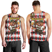 Oktoberfest Beaver Men Tank Top On My Wurst Behaviour - Wonder Print Shop