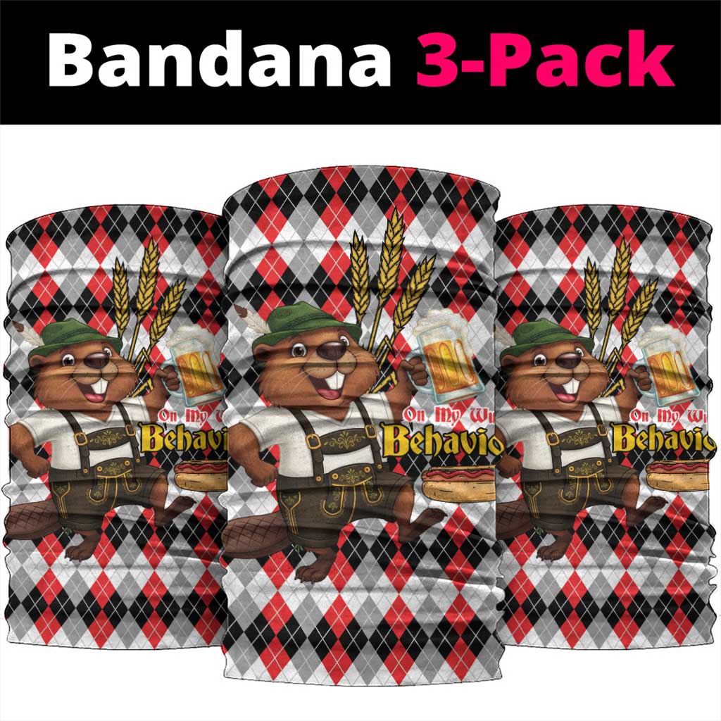 Oktoberfest Beaver Neck Gaiter On My Wurst Behaviour - Wonder Print Shop