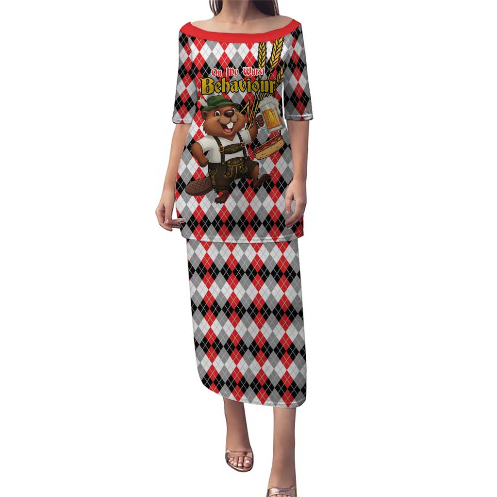 Oktoberfest Beaver Puletasi On My Wurst Behaviour - Wonder Print Shop