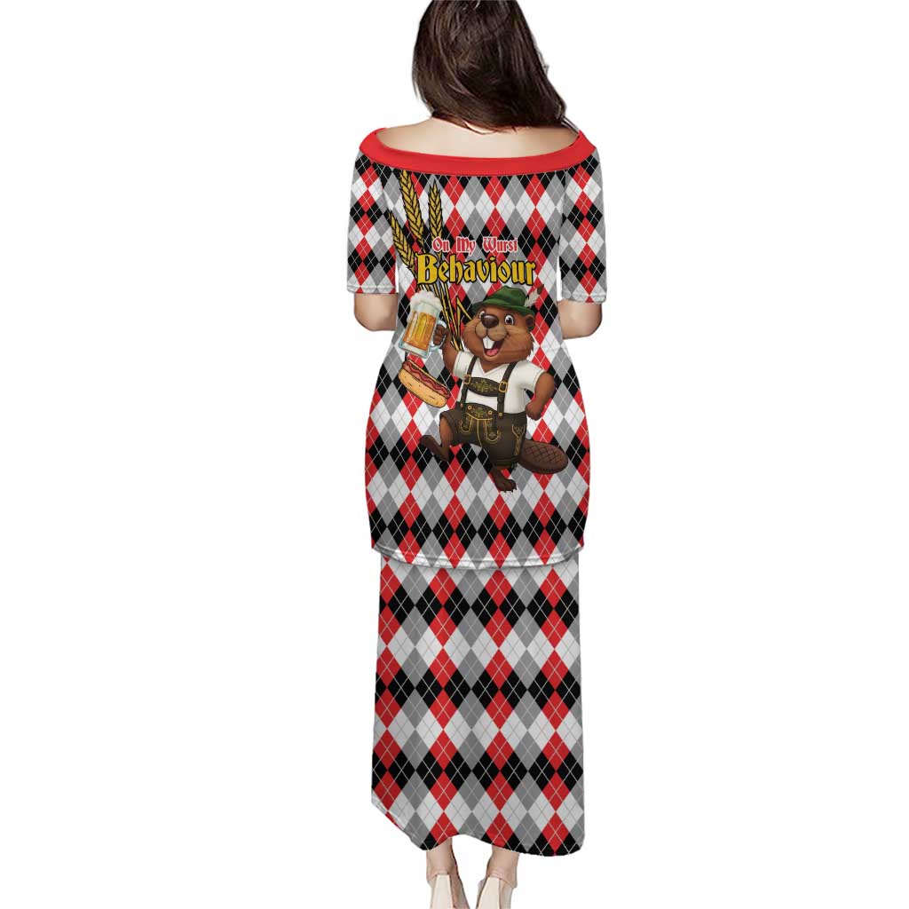 Oktoberfest Beaver Puletasi On My Wurst Behaviour - Wonder Print Shop