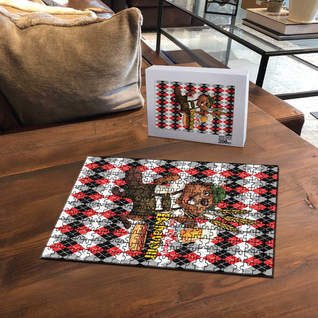 Oktoberfest Beaver Puzzle On My Wurst Behaviour - Wonder Print Shop