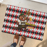 Oktoberfest Beaver Rubber Doormat On My Wurst Behaviour - Wonder Print Shop