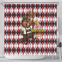 Oktoberfest Beaver Shower Curtain On My Wurst Behaviour - Wonder Print Shop