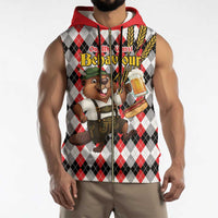 Oktoberfest Beaver Sleeveless Zip Hoodie On My Wurst Behaviour - Wonder Print Shop