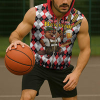 Oktoberfest Beaver Sleeveless Zip Hoodie On My Wurst Behaviour - Wonder Print Shop