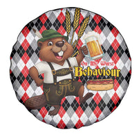 Oktoberfest Beaver Spare Tire Cover On My Wurst Behaviour - Wonder Print Shop