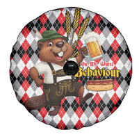 Oktoberfest Beaver Spare Tire Cover On My Wurst Behaviour - Wonder Print Shop