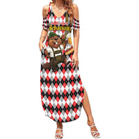 Oktoberfest Beaver Summer Maxi Dress On My Wurst Behaviour - Wonder Print Shop