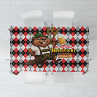Oktoberfest Beaver Tablecloth On My Wurst Behaviour - Wonder Print Shop