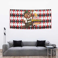 Oktoberfest Beaver Tapestry On My Wurst Behaviour - Wonder Print Shop