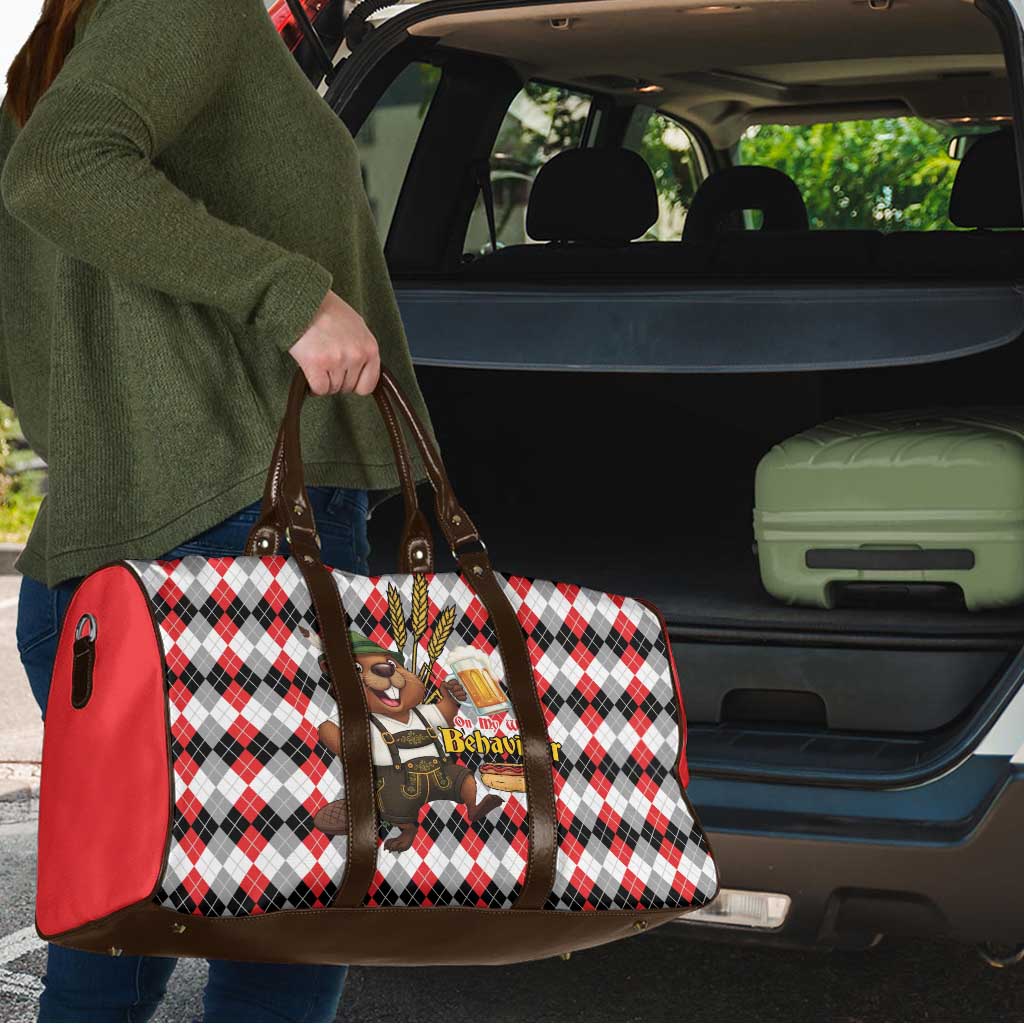 Oktoberfest Beaver Travel Bag On My Wurst Behaviour - Wonder Print Shop