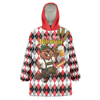 Oktoberfest Beaver Wearable Blanket Hoodie On My Wurst Behaviour - Wonder Print Shop