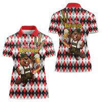 Oktoberfest Beaver Women Polo Shirt On My Wurst Behaviour - Wonder Print Shop