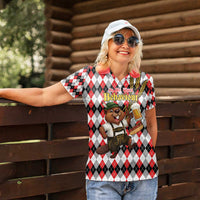 Oktoberfest Beaver Women Polo Shirt On My Wurst Behaviour - Wonder Print Shop