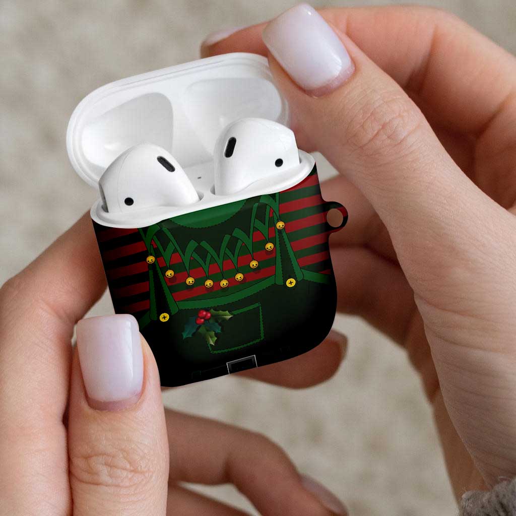 Christmas Elf Costume AirPods Case Santa’s Little Helper Outfit - Wonder Print Shop