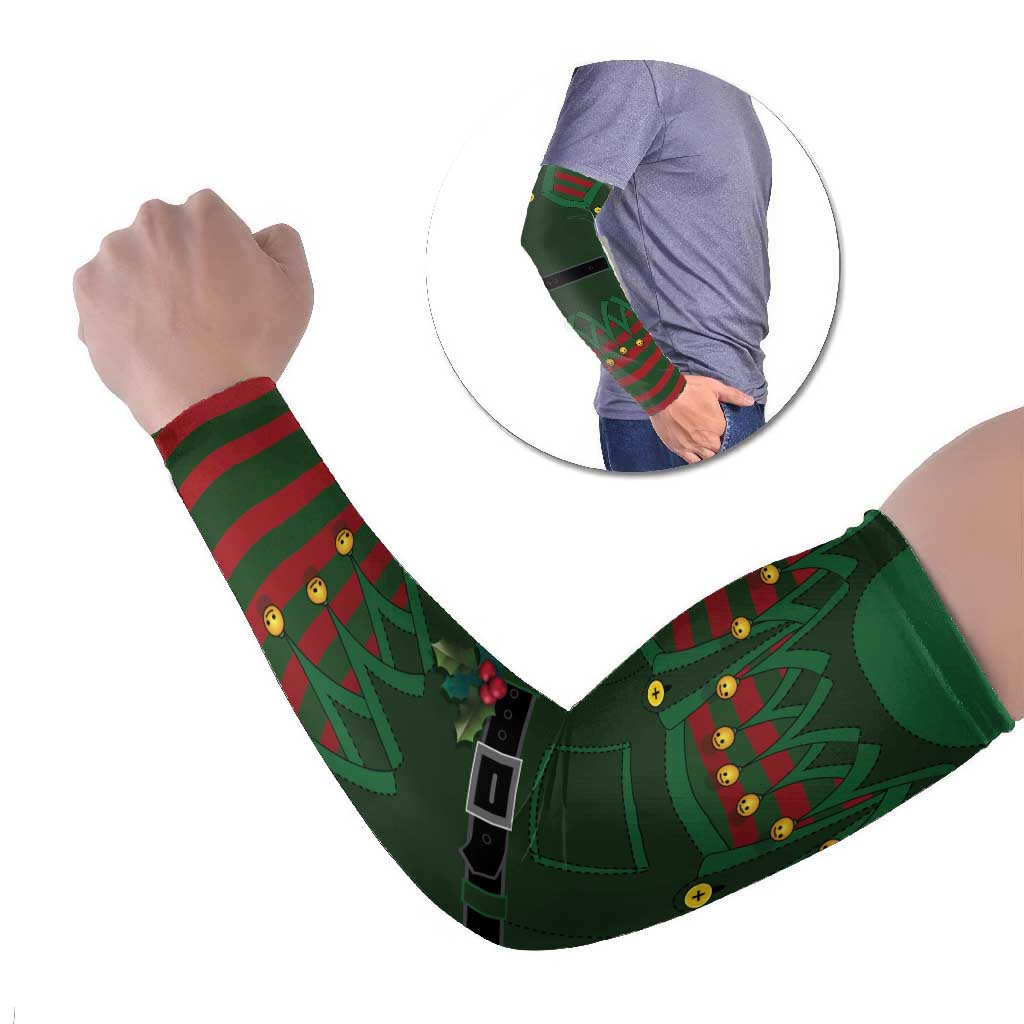 Christmas Elf Costume Arm Sleeves Santa’s Little Helper Outfit - Wonder Print Shop