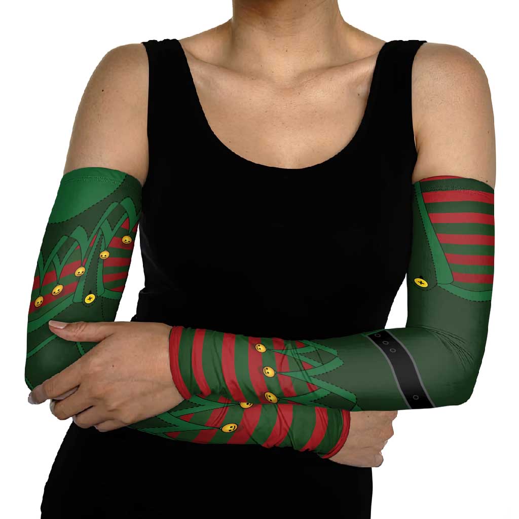 Christmas Elf Costume Arm Sleeves Santa’s Little Helper Outfit - Wonder Print Shop
