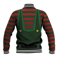 Christmas Elf Costume Baseball Jacket Santa’s Little Helper Outfit - Wonder Print Shop