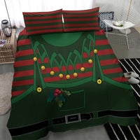 Christmas Elf Costume Bedding Set Santa’s Little Helper Outfit - Wonder Print Shop