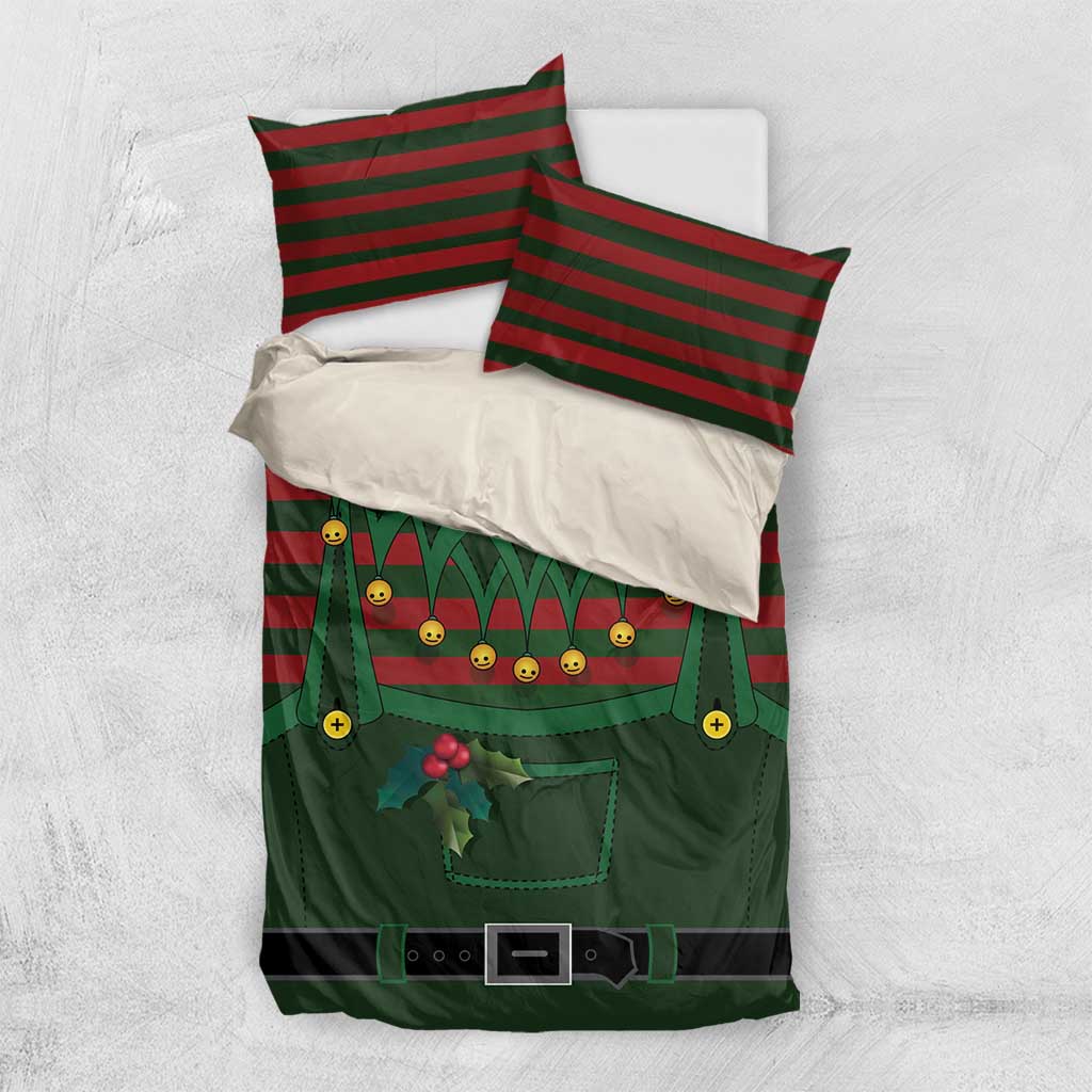 Christmas Elf Costume Bedding Set Santa’s Little Helper Outfit - Wonder Print Shop