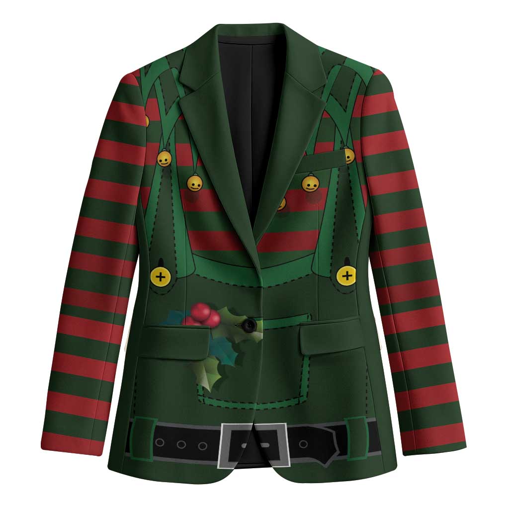 Christmas Elf Costume Blazer Santa’s Little Helper Outfit - Wonder Print Shop