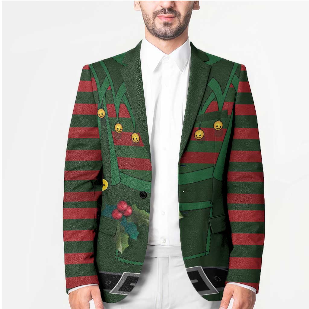 Christmas Elf Costume Blazer Santa’s Little Helper Outfit - Wonder Print Shop