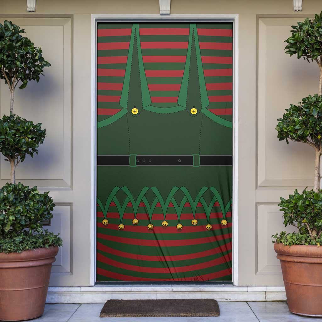Christmas Elf Costume Door Cover Santa’s Little Helper Outfit - Wonder Print Shop