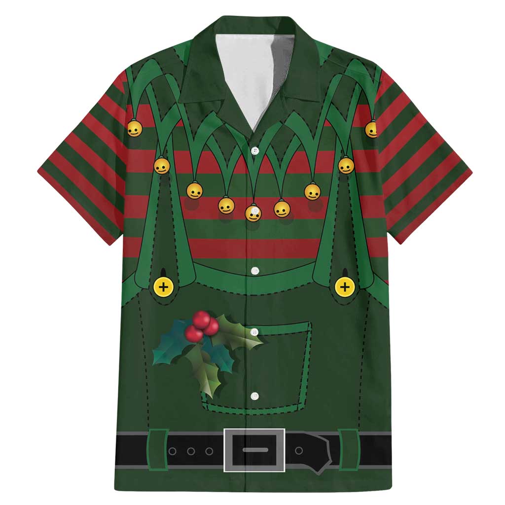 Christmas Elf Costume Family Matching Mermaid Dress and Hawaiian Shirt Santa’s Little Helper Outfit - Wonder Print Shop