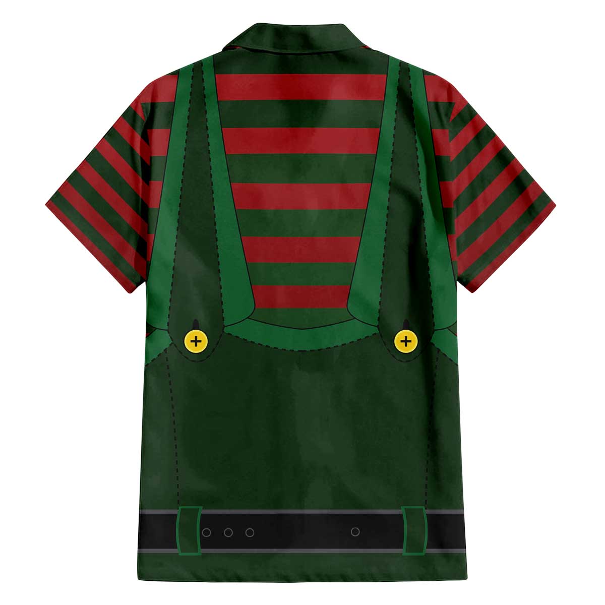 Christmas Elf Costume Family Matching Off The Shoulder Long Sleeve Dress and Hawaiian Shirt Santa’s Little Helper Outfit - Wonder Print Shop