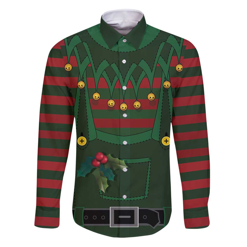 Christmas Elf Costume Family Matching Puletasi and Hawaiian Shirt Santa’s Little Helper Outfit - Wonder Print Shop