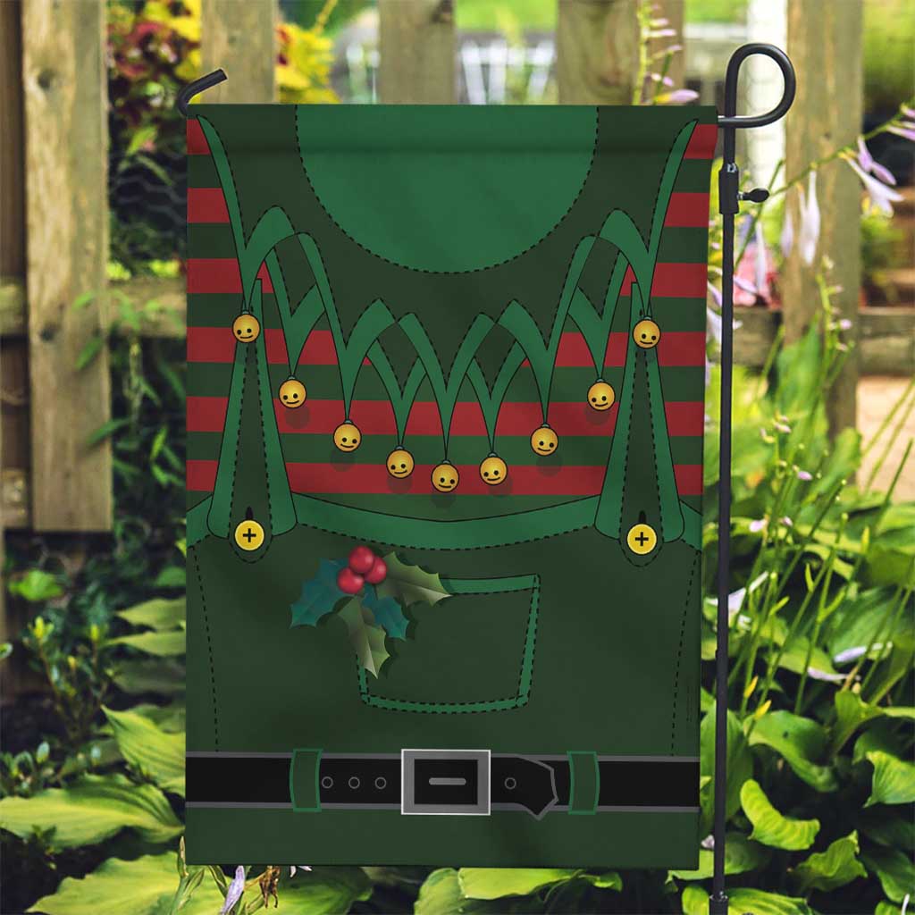 Christmas Elf Costume Garden Flag Santa’s Little Helper Outfit - Wonder Print Shop
