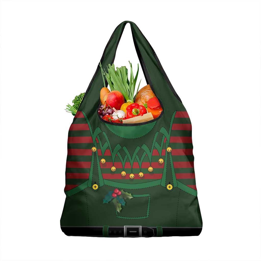 Christmas Elf Costume Grocery Bag Santa’s Little Helper Outfit - Wonder Print Shop