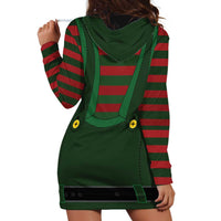 Christmas Elf Costume Hoodie Dress Santa’s Little Helper Outfit - Wonder Print Shop