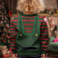 Christmas Elf Costume Kid Ugly Christmas Sweater Santa’s Little Helper Outfit - Wonder Print Shop
