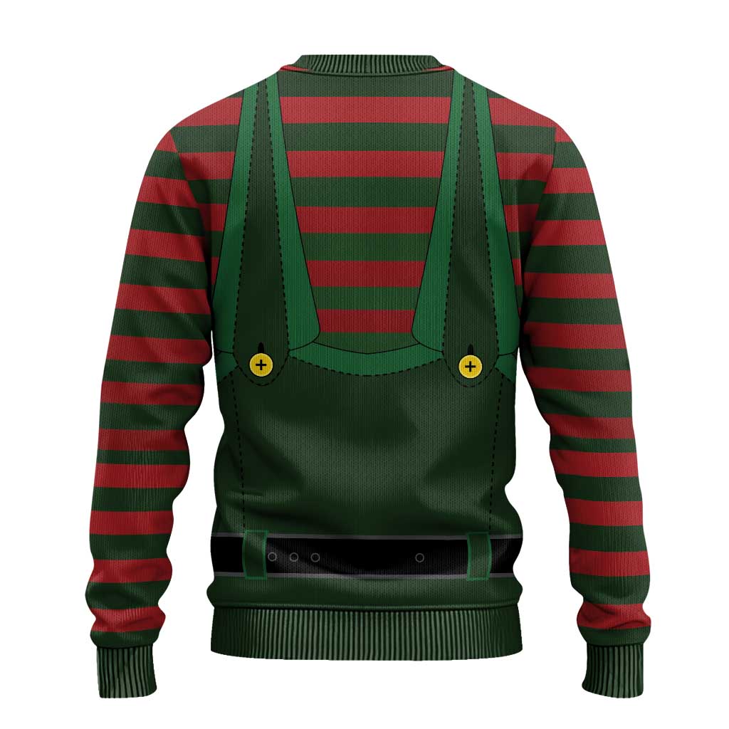 Christmas Elf Costume Ugly Christmas Sweater Santa’s Little Helper Outfit - Wonder Print Shop