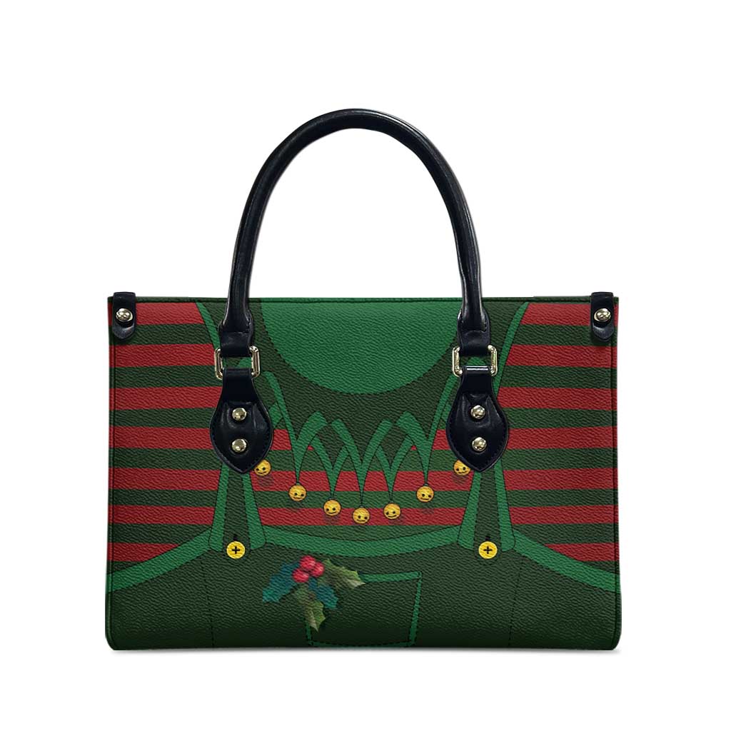 Christmas Elf Costume Leather Bag Santa’s Little Helper Outfit - Wonder Print Shop