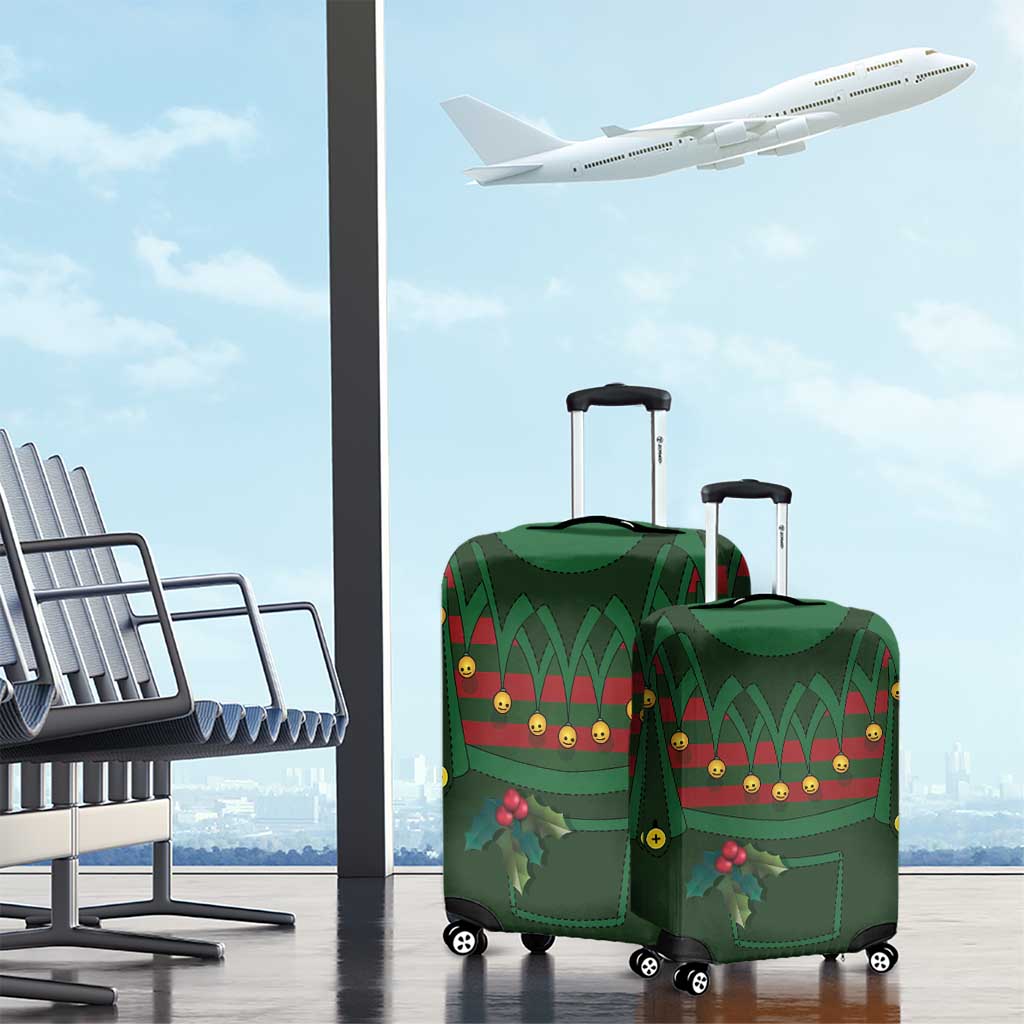 Christmas Elf Costume Luggage Cover Santa’s Little Helper Outfit - Wonder Print Shop