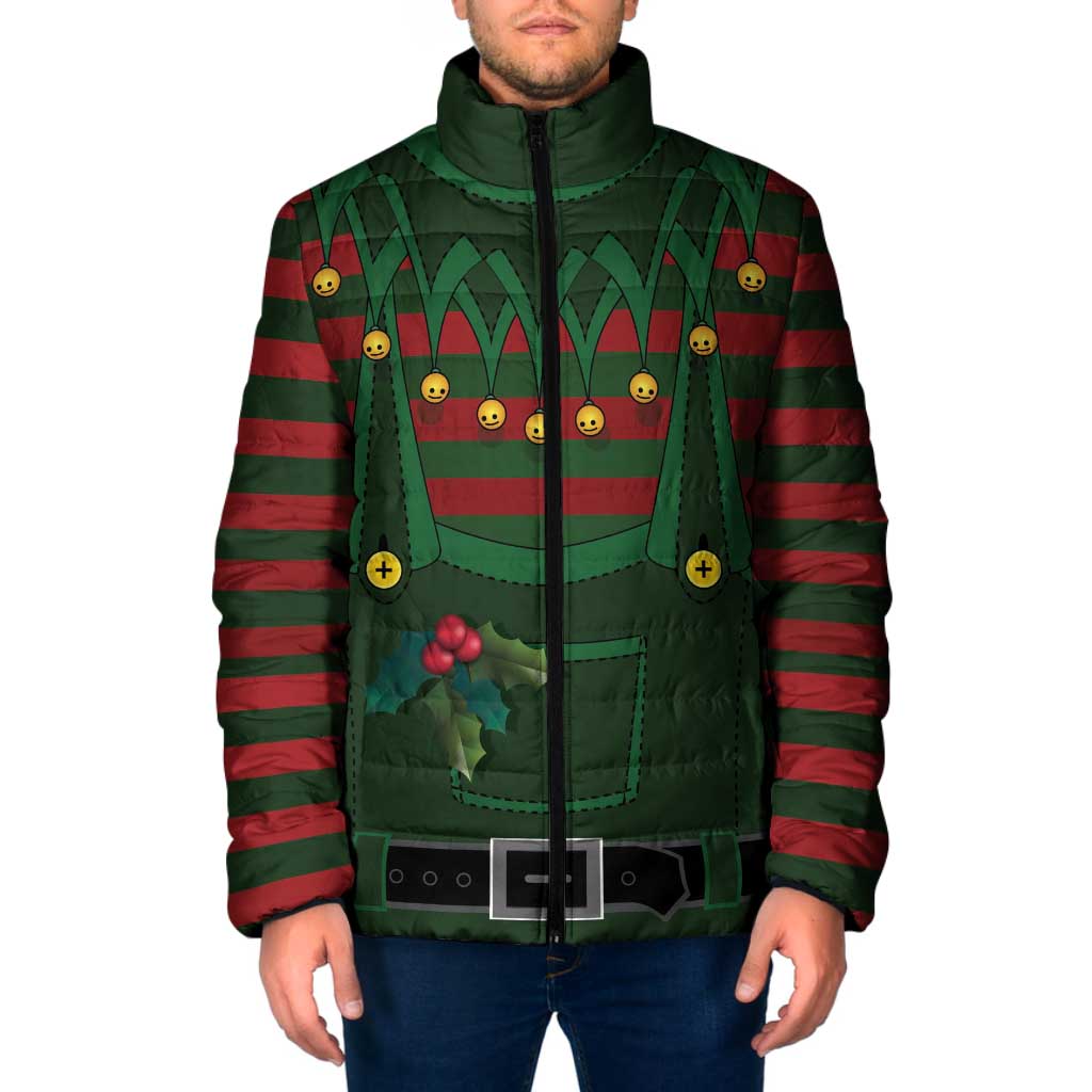 Christmas Elf Costume Padded Jacket Santa’s Little Helper Outfit - Wonder Print Shop