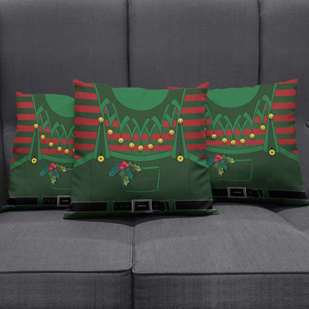 Christmas Elf Costume Pillow Cover Santa’s Little Helper Outfit - Wonder Print Shop