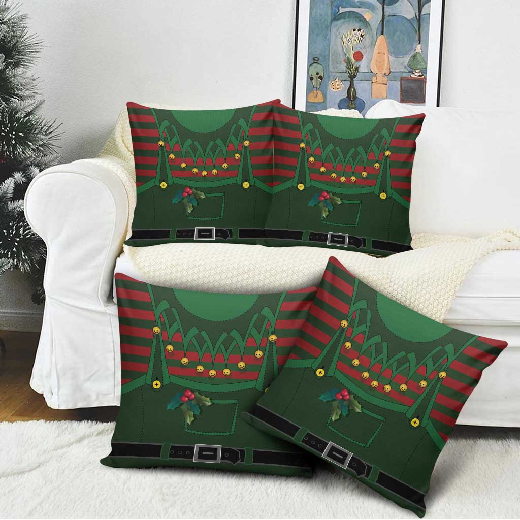 Christmas Elf Costume Pillow Cover Santa’s Little Helper Outfit - Wonder Print Shop
