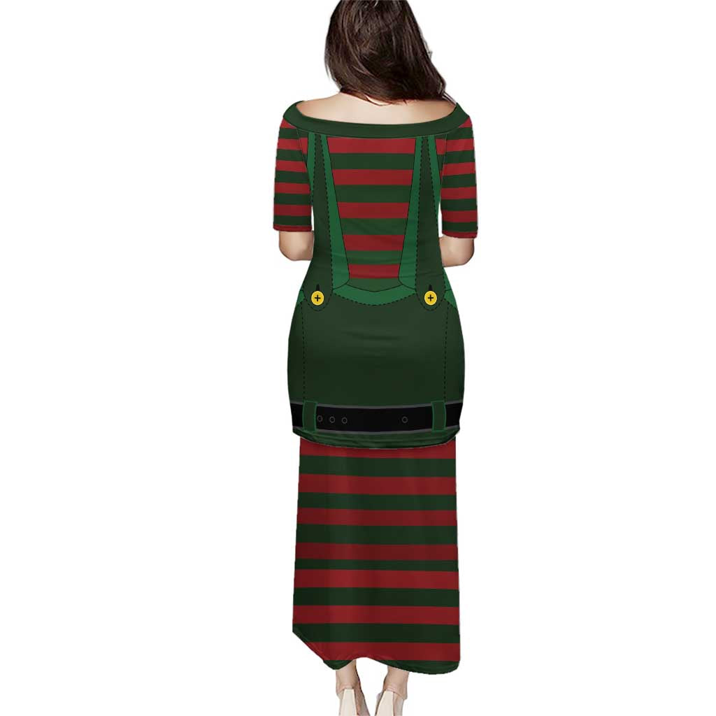 Christmas Elf Costume Puletasi Santa’s Little Helper Outfit - Wonder Print Shop