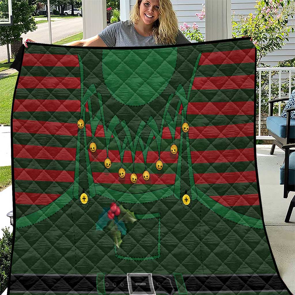 Christmas Elf Costume Quilt Santa’s Little Helper Outfit - Wonder Print Shop