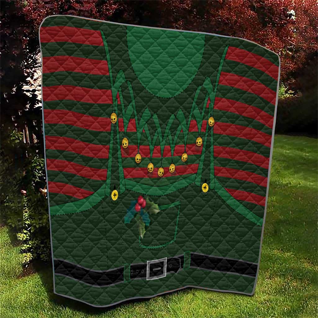 Christmas Elf Costume Quilt Santa’s Little Helper Outfit - Wonder Print Shop