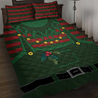 Christmas Elf Costume Quilt Bed Set Santa’s Little Helper Outfit - Wonder Print Shop